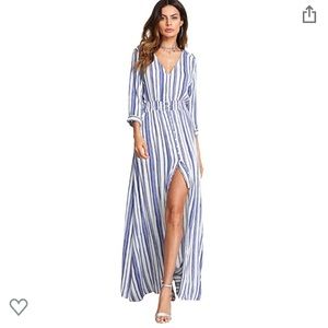 Split Flowy Maxi Dress